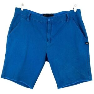 OAKLEY Slim Fit Mens Golf Shorts Cobalt Blue Size 40 W